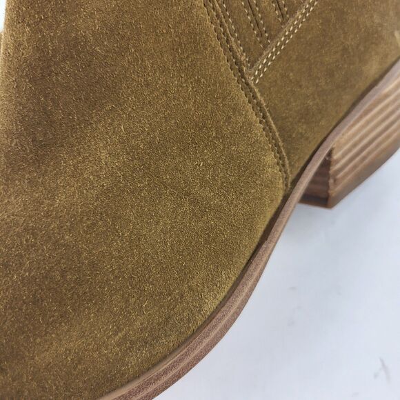 Marc Fisher LTD Yarita Toe Ankle Bootie Chelsea Brown Suede Pull On Pointed 8M - Picture 4 of 16